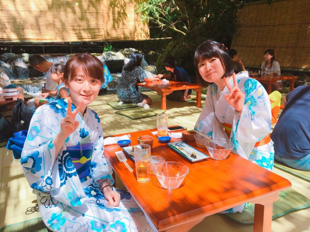 会社の同期7人 浴衣で鴨川納涼床♪2018年8月26日6