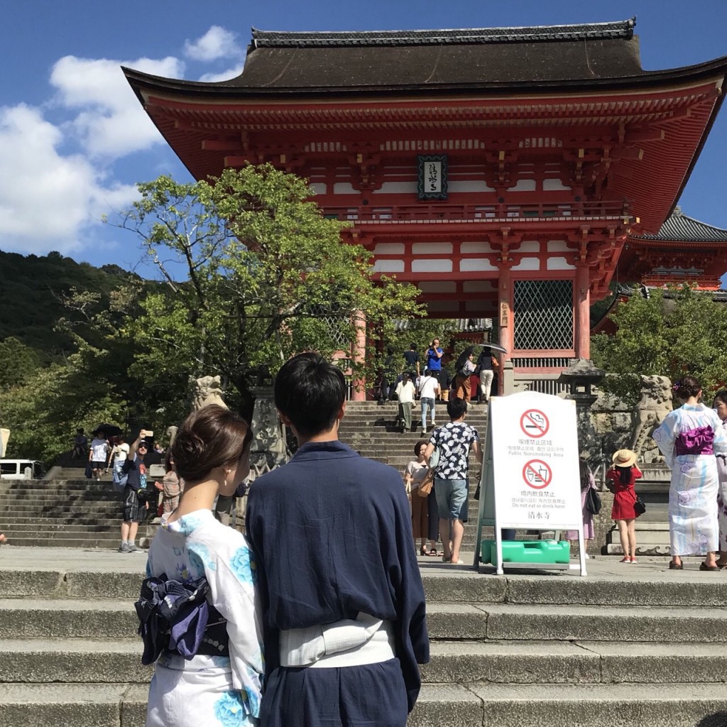 会社の同期7人 浴衣で鴨川納涼床♪2018年8月26日7