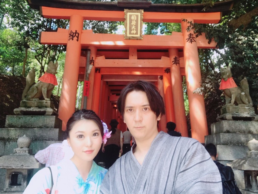 会社の同期7人 浴衣で鴨川納涼床♪2018年8月26日12