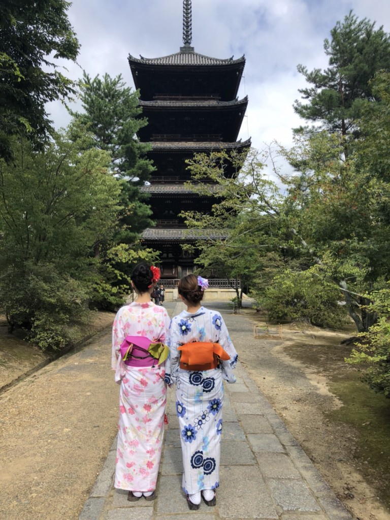 お誕生日祝いに浴衣で鴨川納涼床へ♡2018年8月9日1