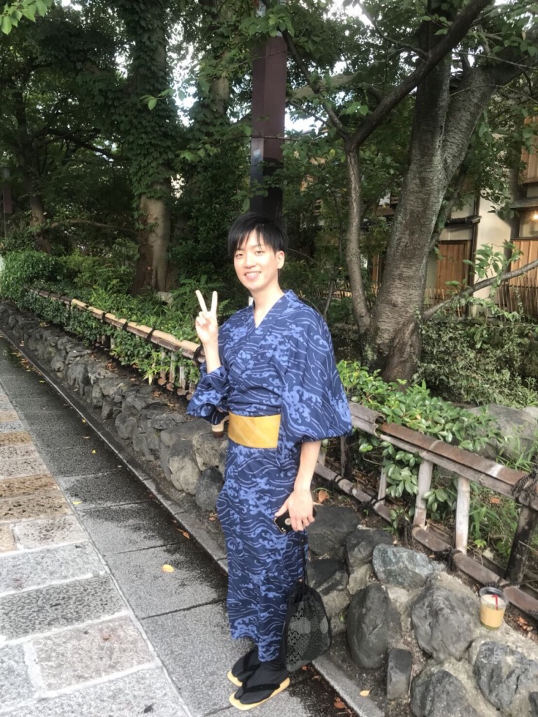 お誕生日祝いに浴衣で鴨川納涼床へ♡2018年8月9日16