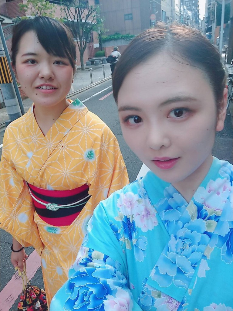 お誕生日祝いに浴衣で鴨川納涼床へ♡2018年8月9日19