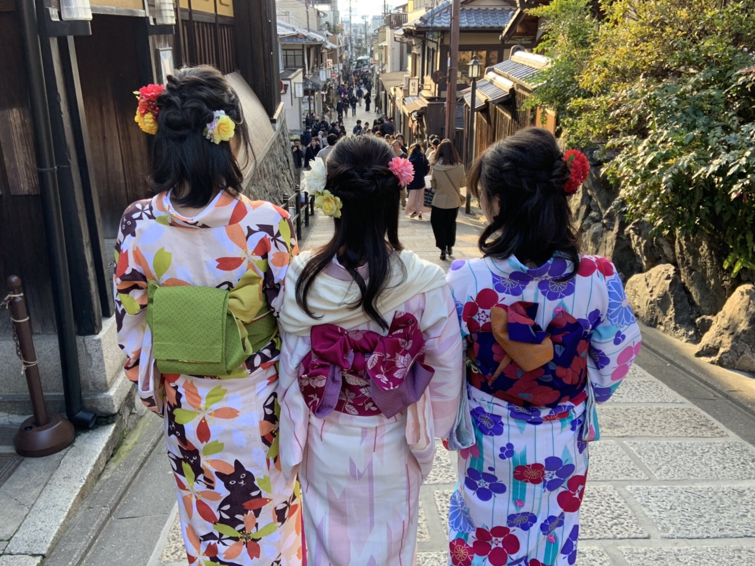 福岡から卒業旅行で東山花灯路へ♪2019年3月16日1