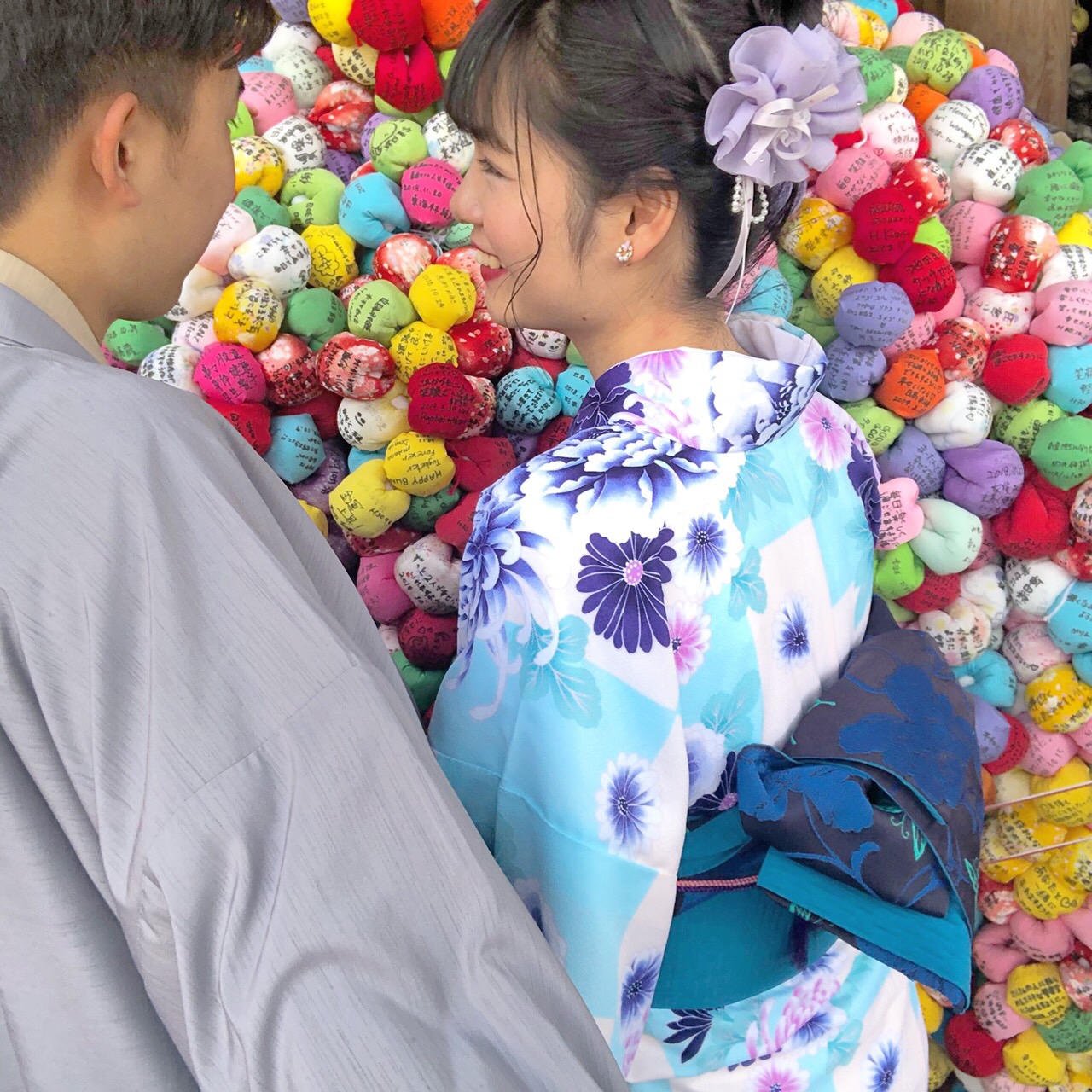着物を着て、皆で二条城で記念撮影♡2019年3月20日6