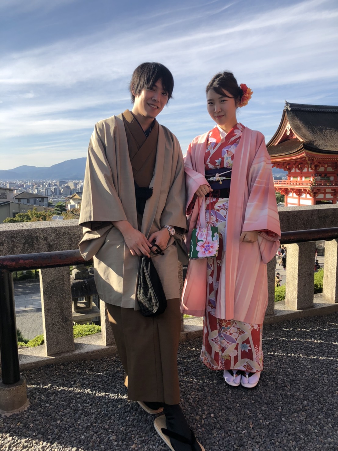 男女共に羽織姿で京都を散策♪2019年10月28日4