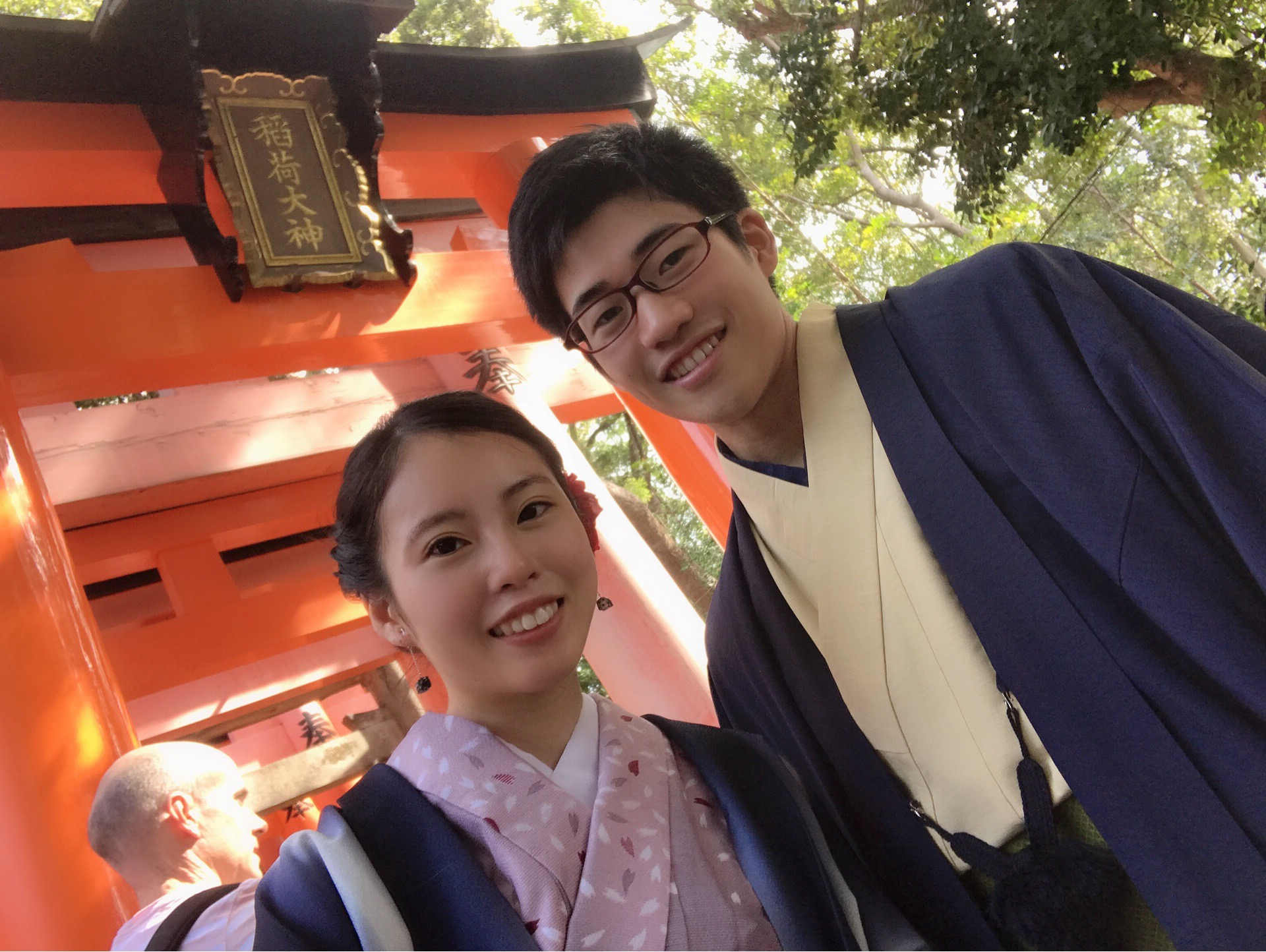 男女共に羽織姿で京都を散策♪2019年10月28日6